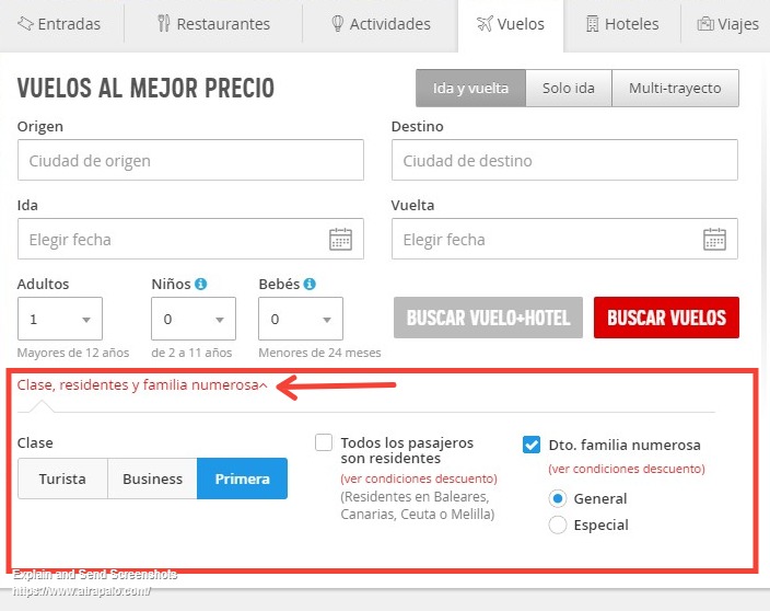 Screenshot of ATRÁPALO España_ Ofertas de ocio al mejor precio
