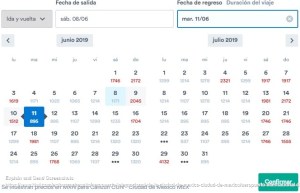 Screenshot of Vuelos Aeropuerto Internacional de la Ciudad de México (MEX)_ - Aeropuerto Internacional de Cancún (CUN)_ (1)