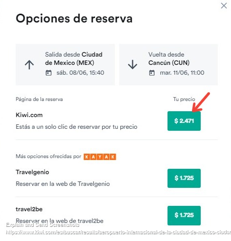 Screenshot of Vuelos Aeropuerto Internacional de la Ciudad de México (MEX)_ - Aeropuerto Internacional de Cancún (CUN)_ (5)